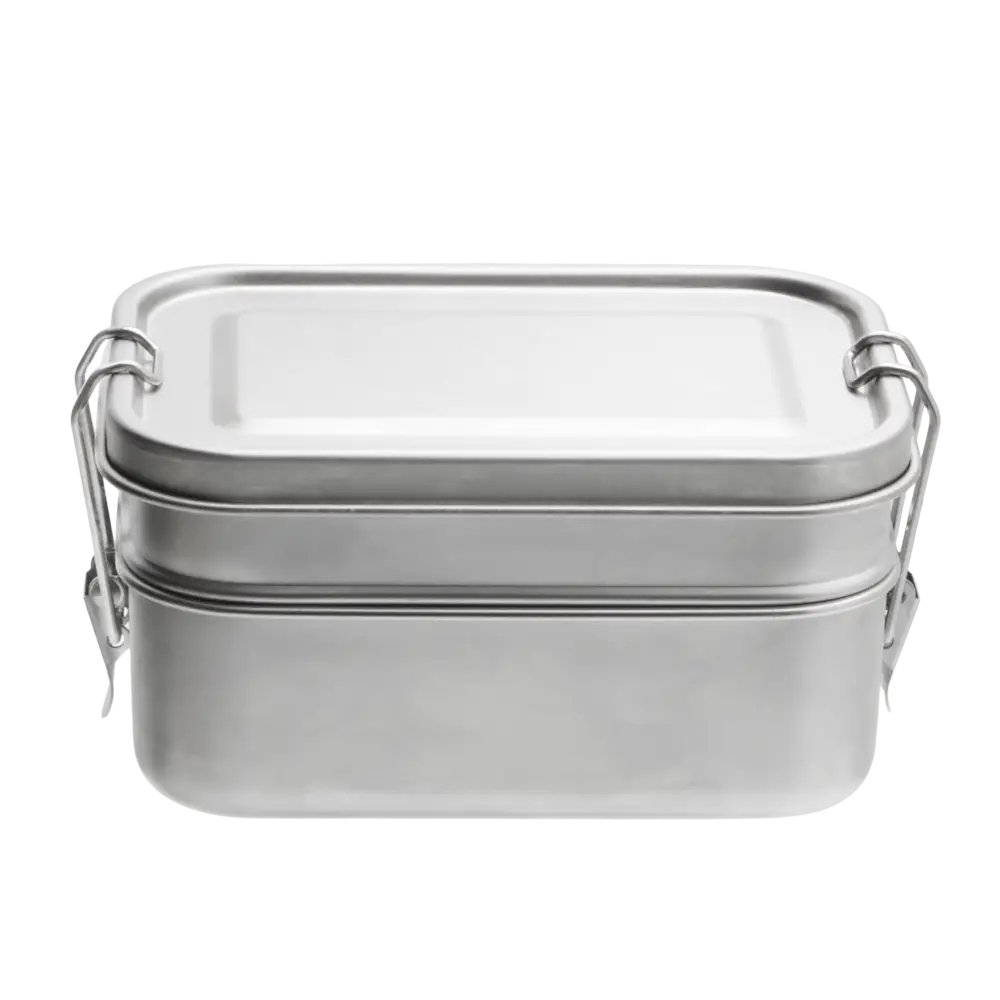 Double Layered Stainless Steel Lunch Box