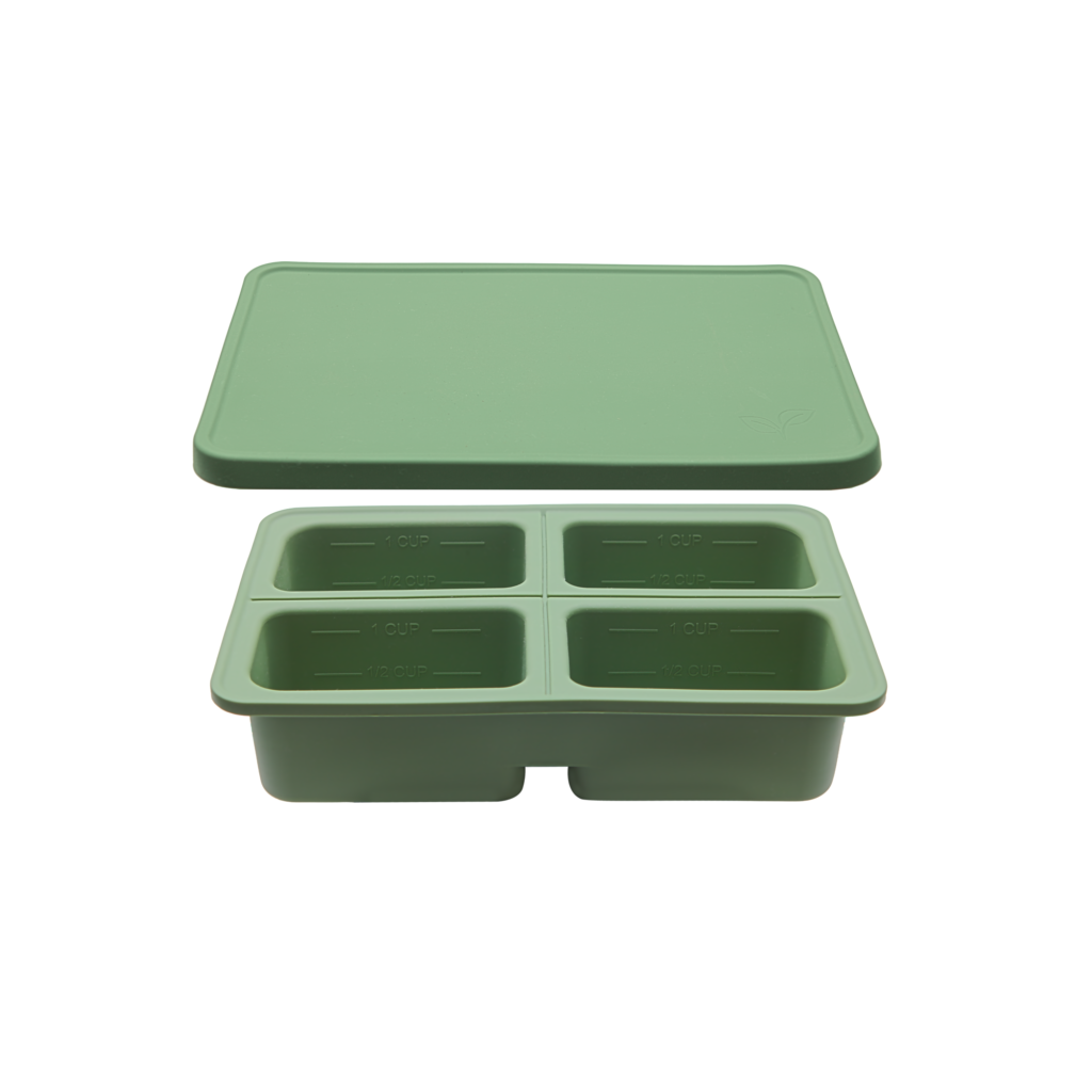 Silicone Freezer Tray 4 portion- Eucalyptus