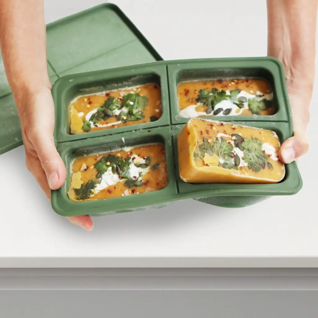 4 portion freezer tray