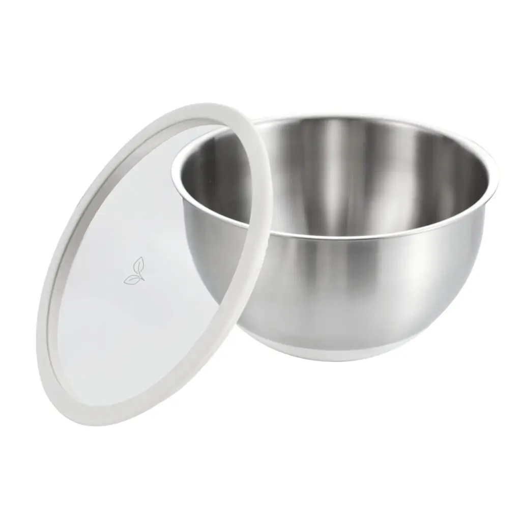 Mixing Bowl stainless steel with glass lid
